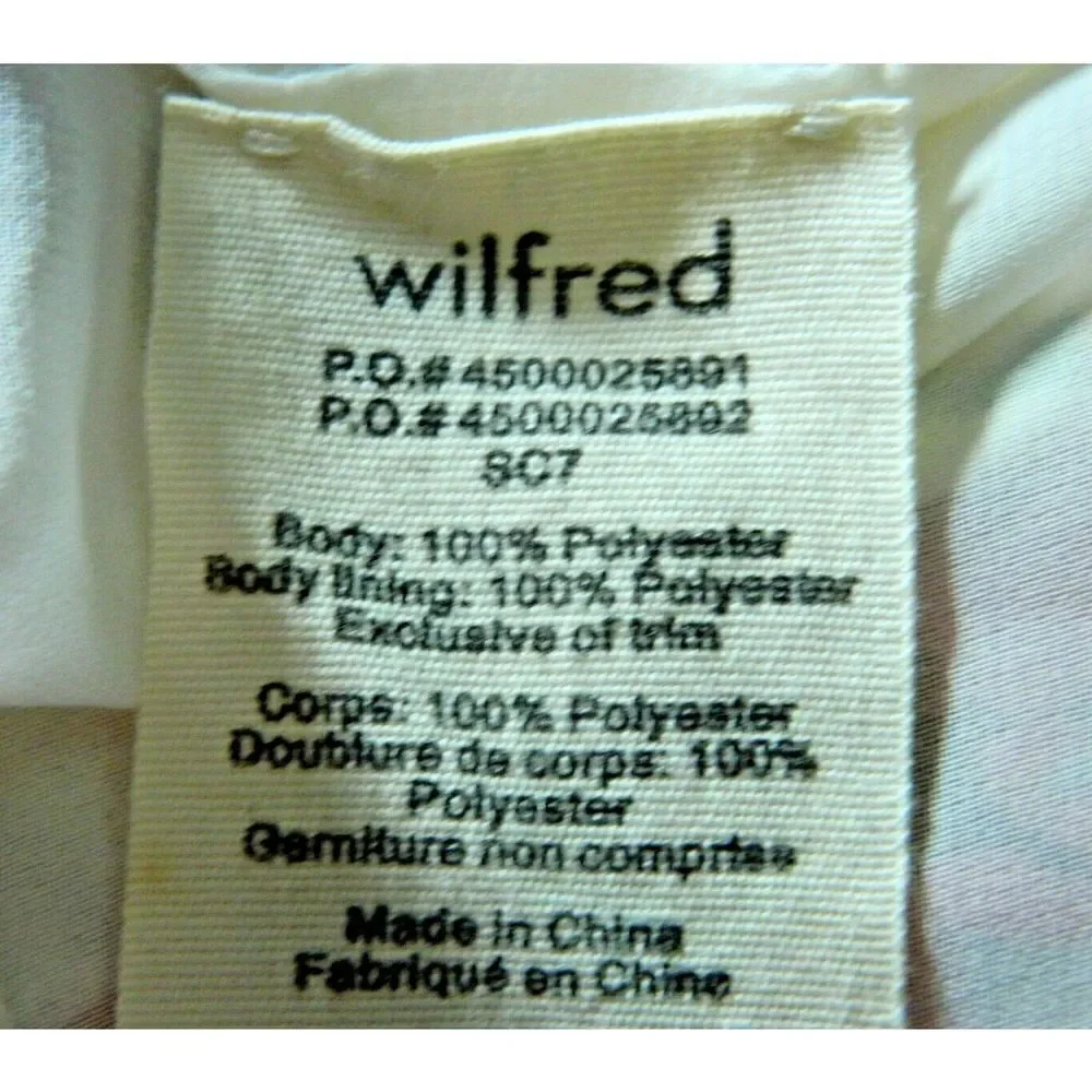 Wilfred dress size
